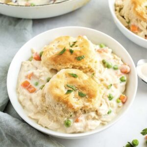 chicken stew with buttery scones