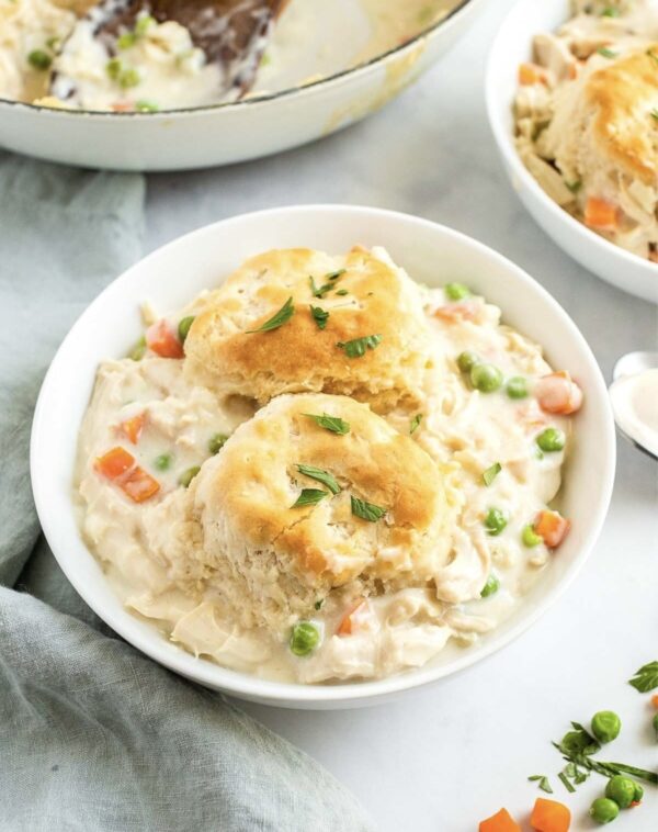 chicken stew with buttery scones